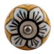 Mustard Flower Ceramic Wine Stopper (Pack Of One Piece)